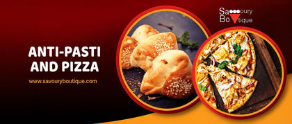 Antipasti and Pizza Collection showing Pizza and Fatayer - Savoury Boutique