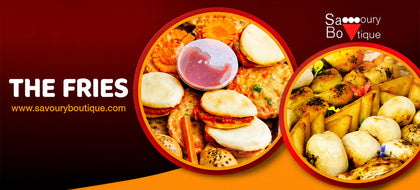 The Fries Collection Showing Samoosas, Moons and Mandos - Savoury Boutique