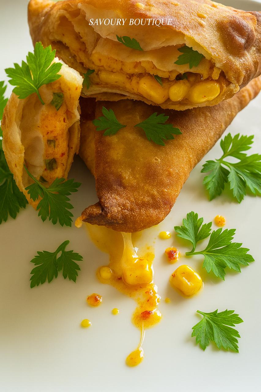 Cheese & Corn Samoosa | Oozy Cheese and Chipotle Corn (12 Pack)