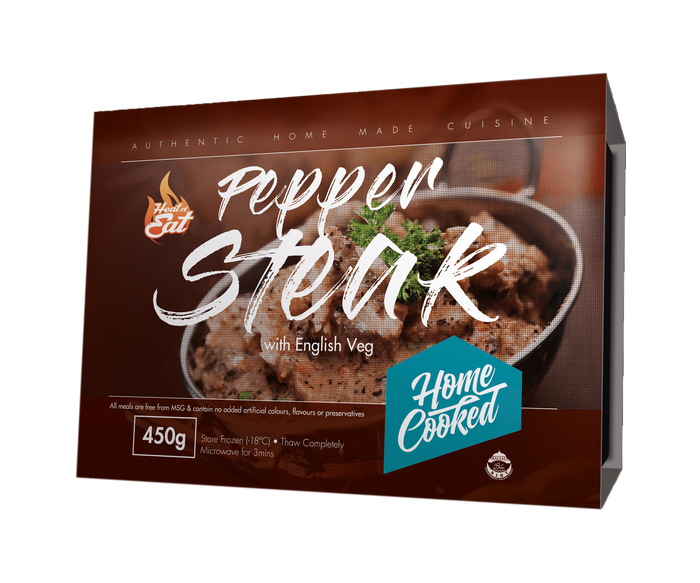 Pepper Steak with English Vegetables| Heat&Eat Frozen Meal | Savoury Boutique