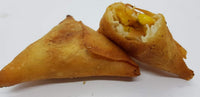 Cheese Corn Samoosa Broken Revealing Filling